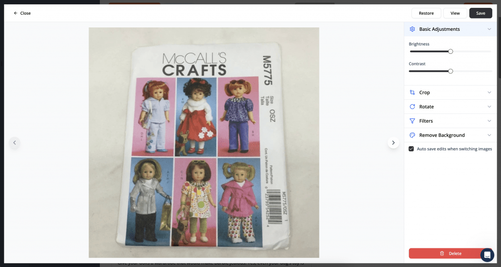 Screenshot of List Perfectly image manager